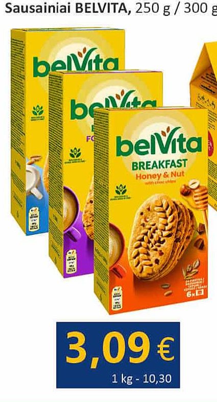 Sausainiai BELVITA, 250 g