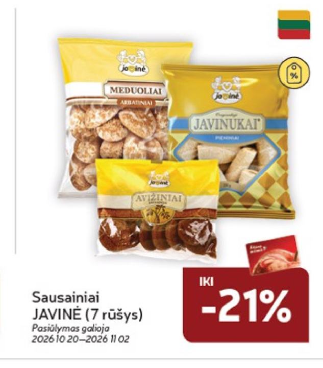 Sausainiai JAVINĖ