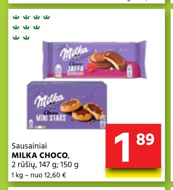 Sausainiai MILKA CHOCO, 147 g