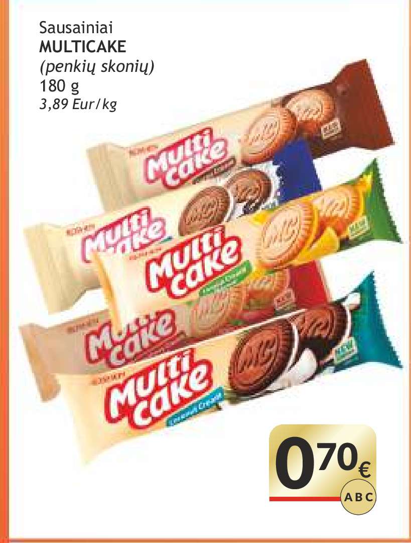 Sausainiai MULTICAKE, 180 g