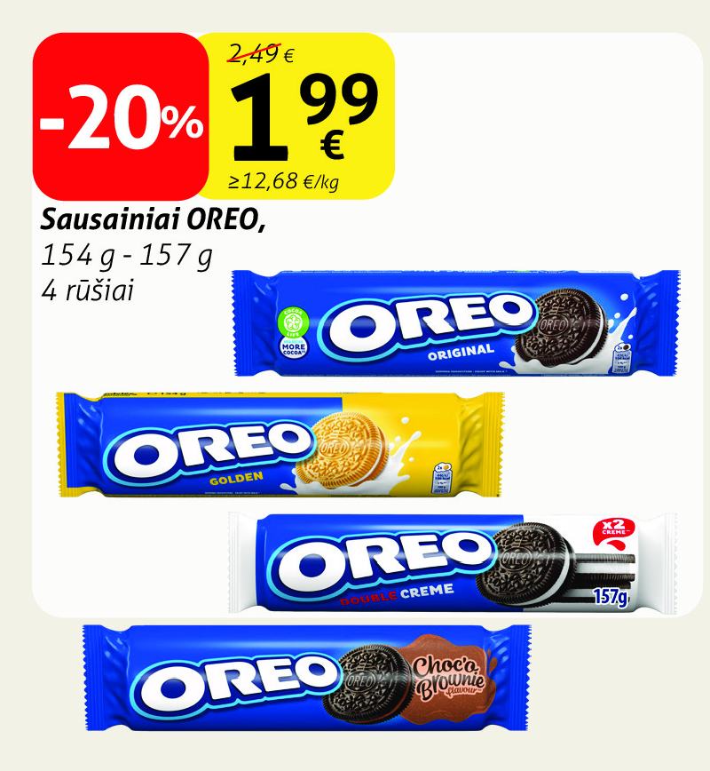 Sausainiai OREO, 154 g - 157 g