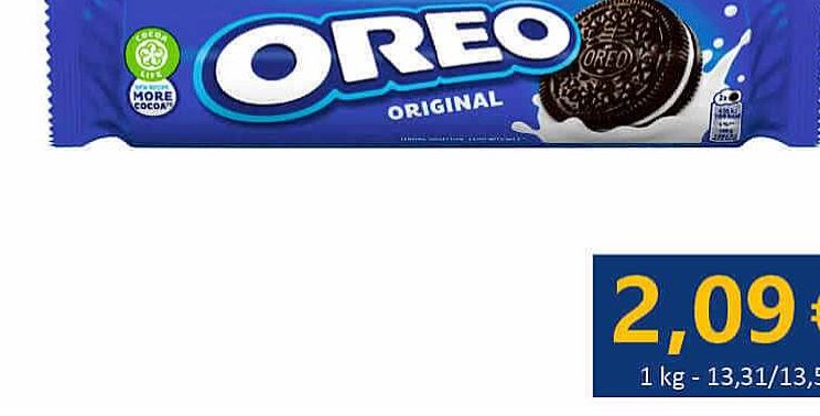 Sausainiai OREO Vanilla filling, 154 g