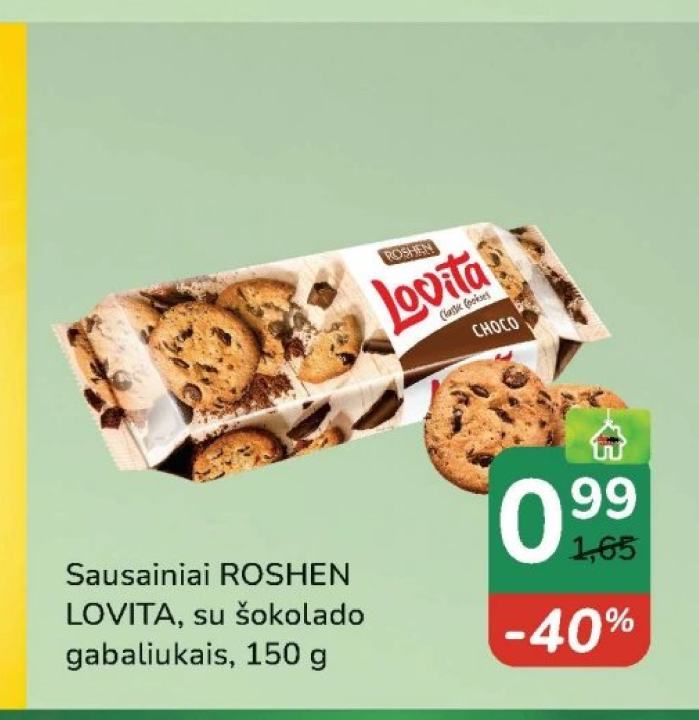 Sausainiai ROSHEN LOVITA, 150 g