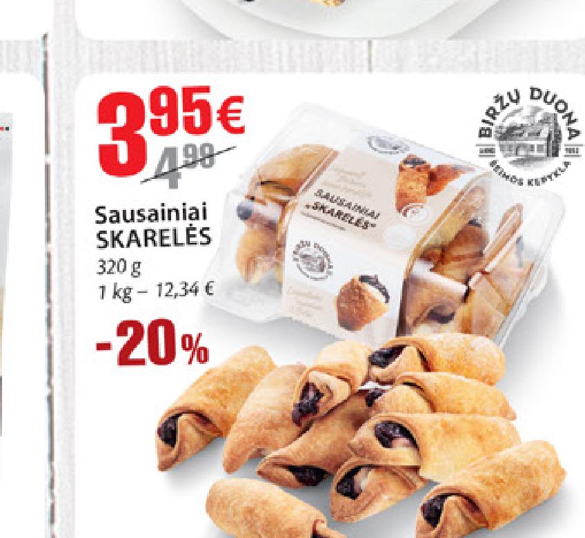 Sausainiai SKARELĖS, 320 g