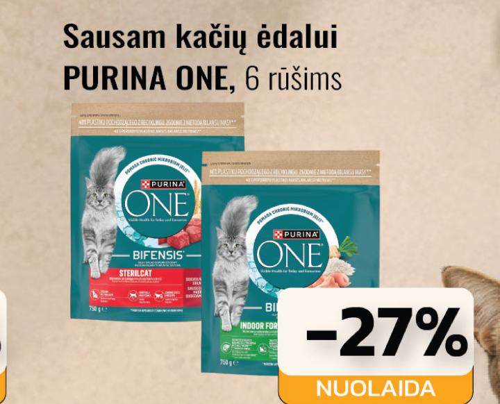 Sausam kačių ėdalui PURINA ONE