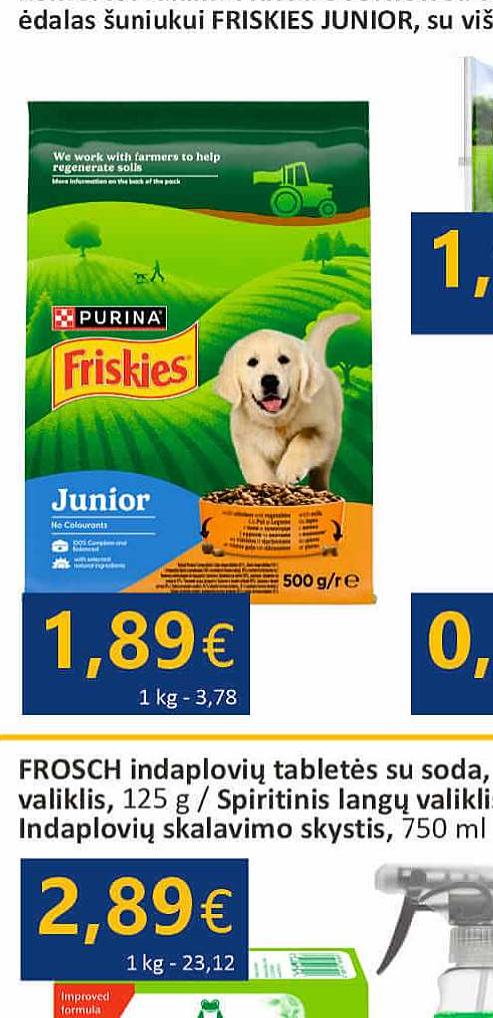 Sausas ėdalas šuniukui FRISKIES JUNIOR, 500 g