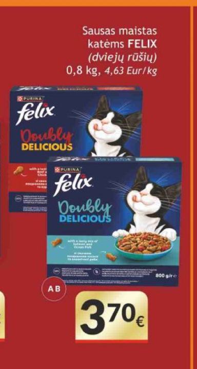 Sausas maistas katėms FELIX, 0.8 kg