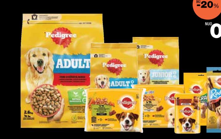 Sausas šunų maistas PEDIGREE