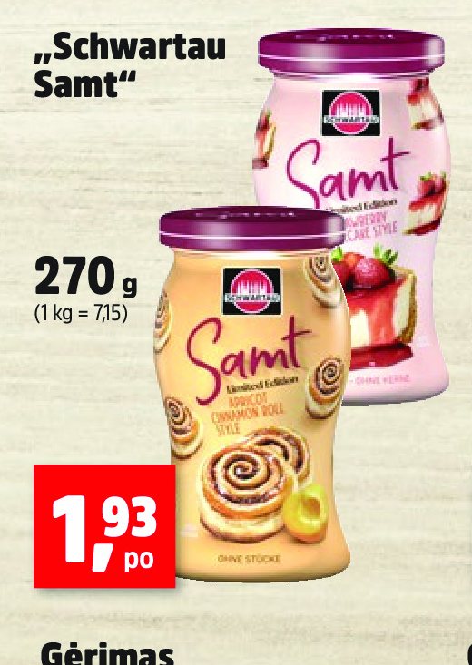 „Schwartau Samt“, 270 g