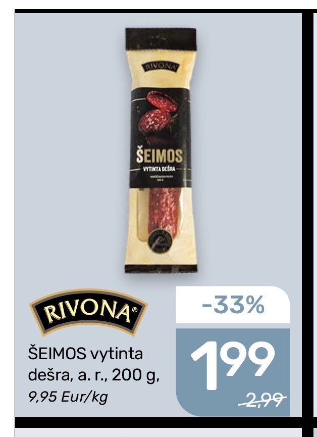 ŠEIMOS vytinta dešra, 200 g