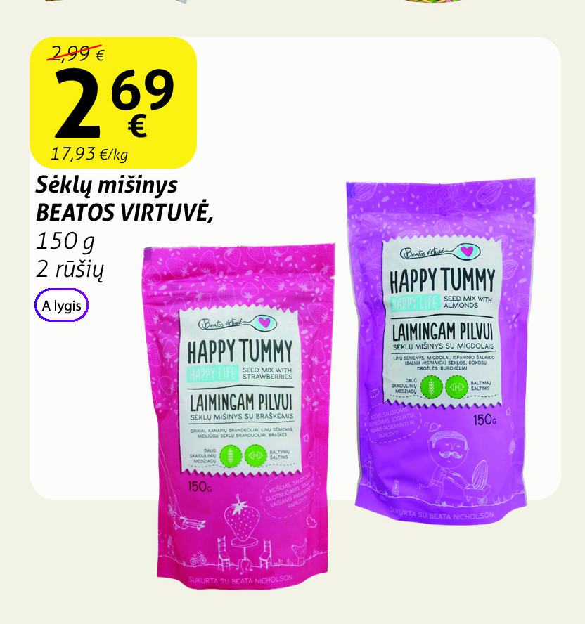 Sėklų mišinys BEATOS VIRTUVĖ, 150 g