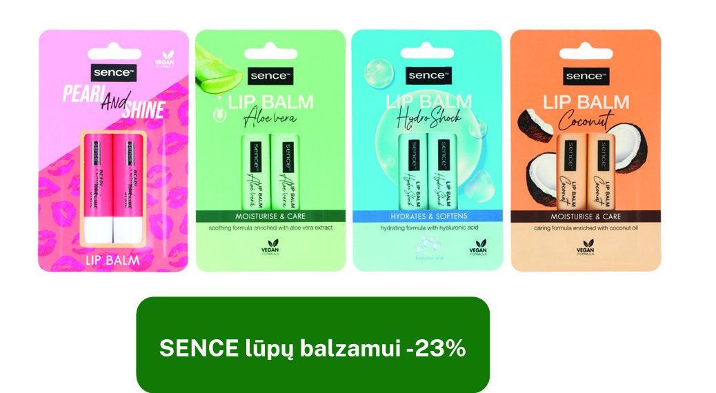 SENCE lūpų balzamui