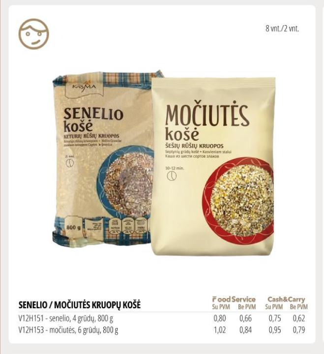 SENELIO / MOČIUTĖS KRUOPŲ KOŠĖ, 800 g