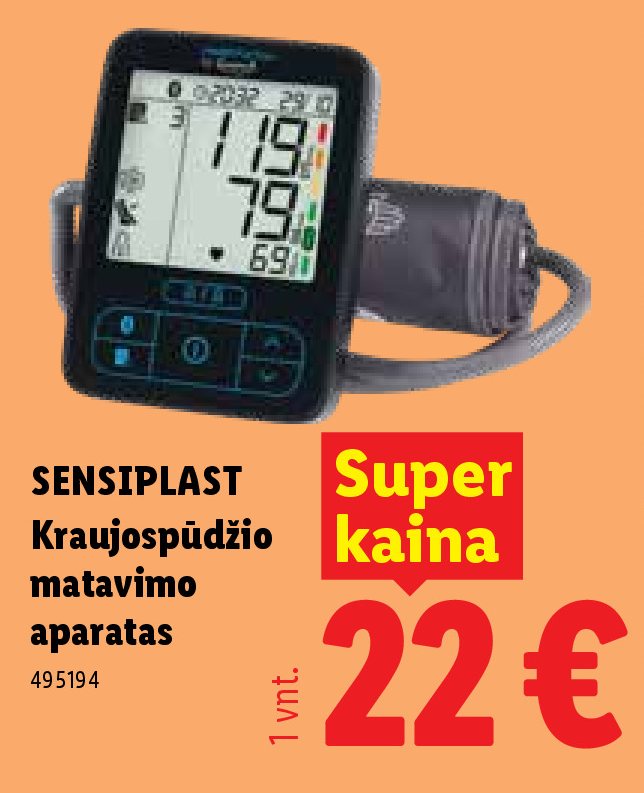 SENSIPLAST Kraujospūdžio matavimo aparatas