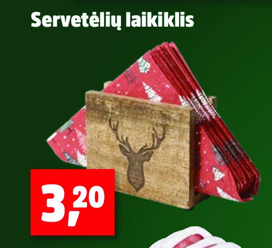 Servetėlių laikiklis