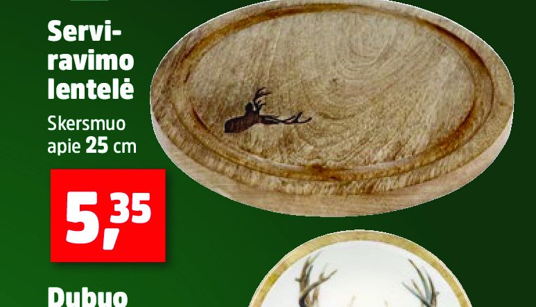 Serviravimo lentelė, 25 cm