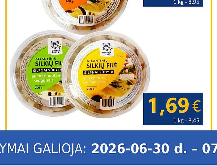 Silkės filė gabaliukai aliejuje su svogūnais, 200 g