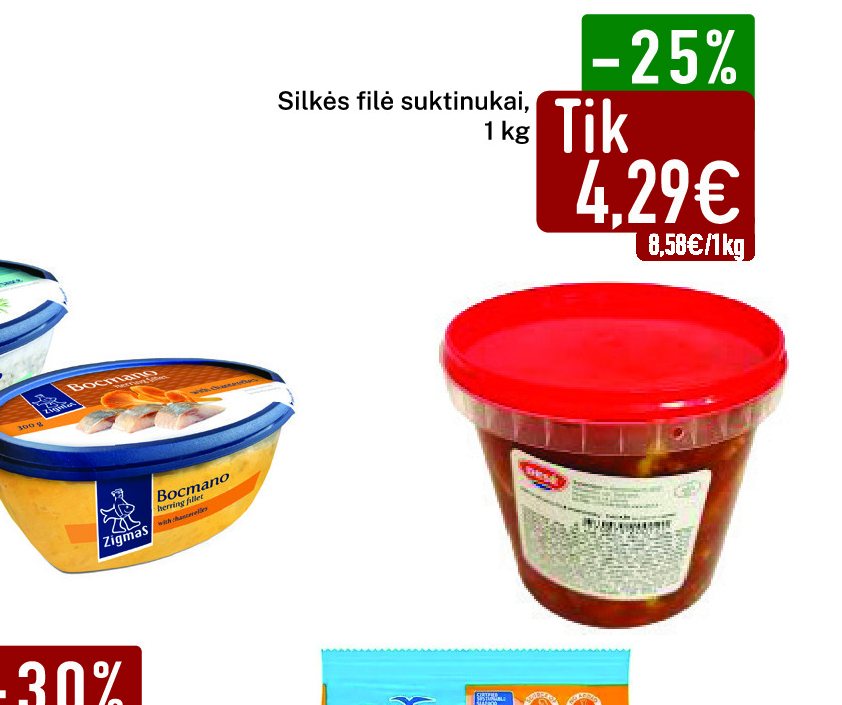 Silkės filė suktinukai, 1 kg