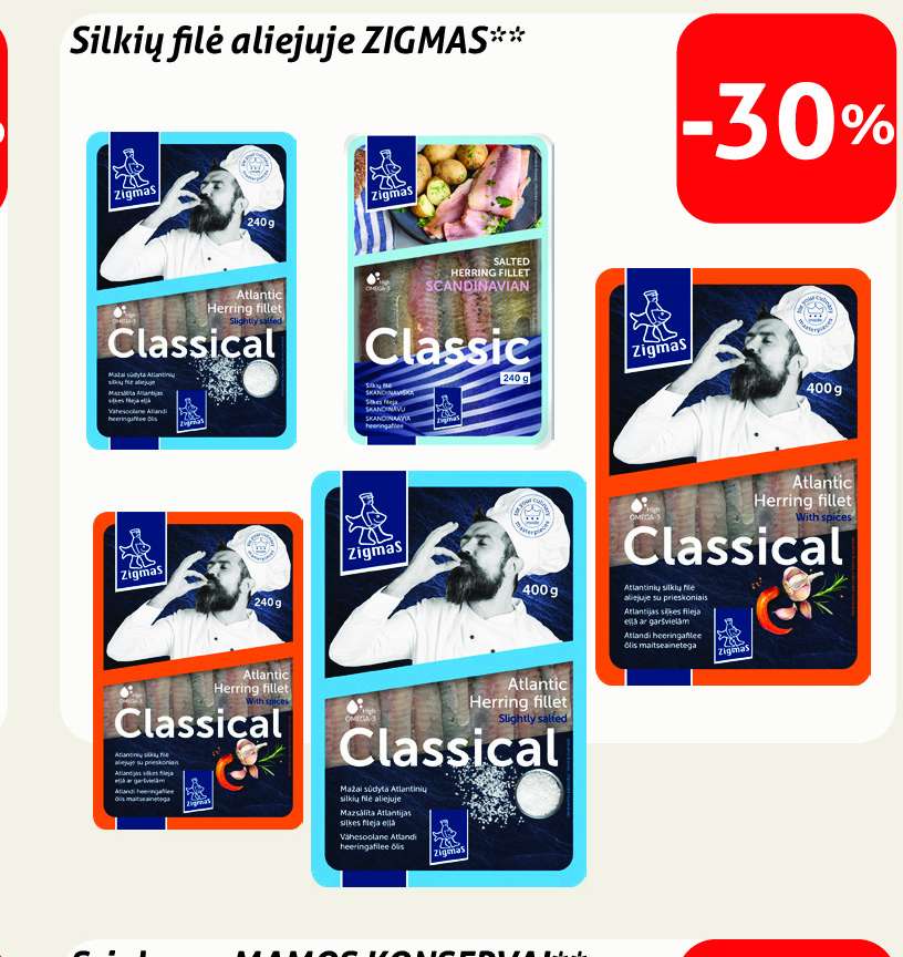 Silkių filė aliejuje ZIGMAS
