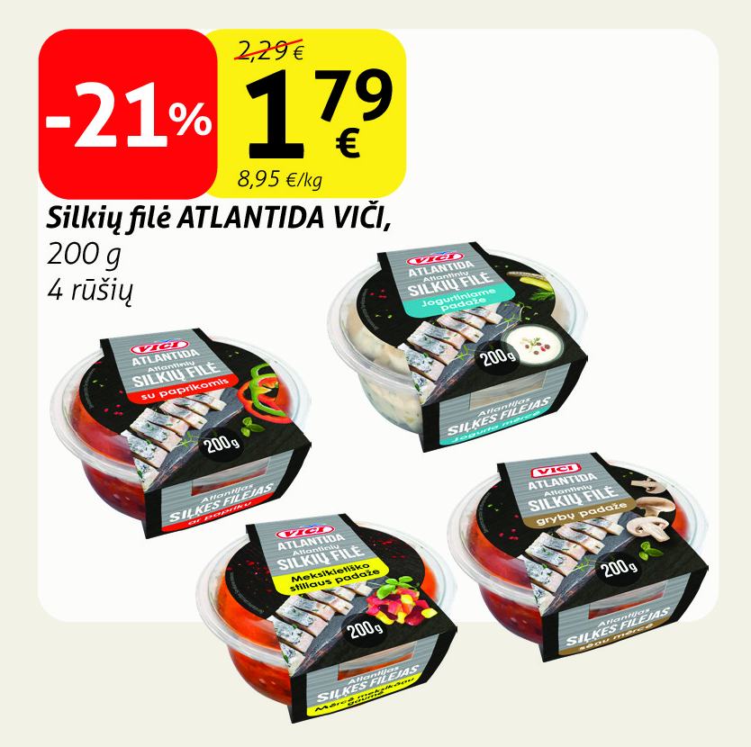 Silkių filė ATLANTIDA VIČI, 200 g