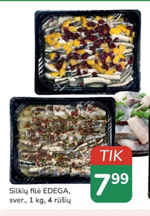 Silkių filė EDEGA, 1 kg