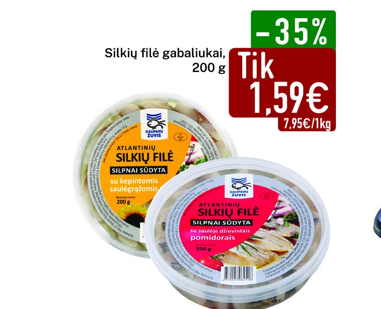 Silkių filė gabaliukai, 200 g