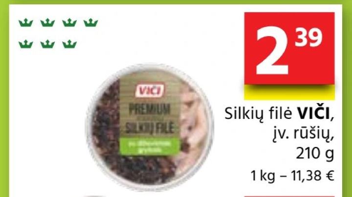 Silkių filė VIČI, 210 g