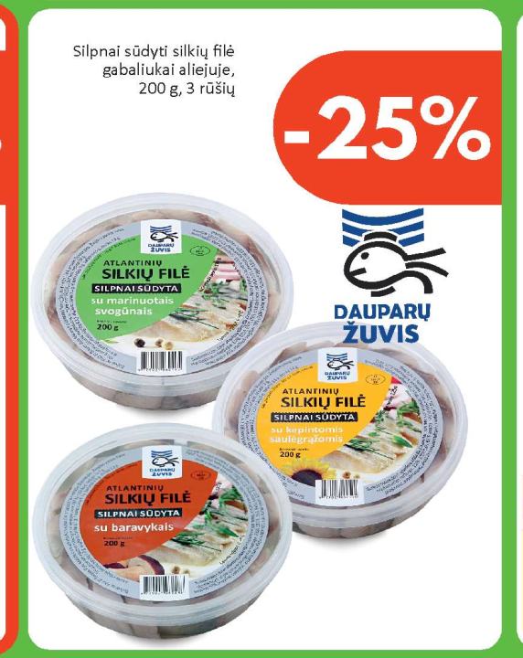 Silpnai sūdyti silkių filė gabaliukai aliejuje, 200 g