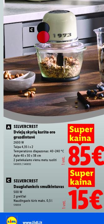 SILVERCREST Daugiafunkcis smulkintuvas, 0.5 l