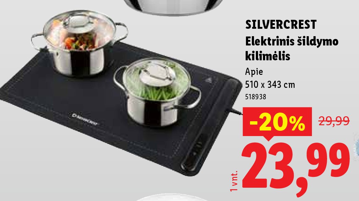 SILVERCREST Elektrinis šildymo kilimėlis