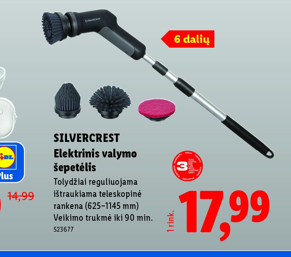 SILVERCREST Elektrinis valymo šepetėlis