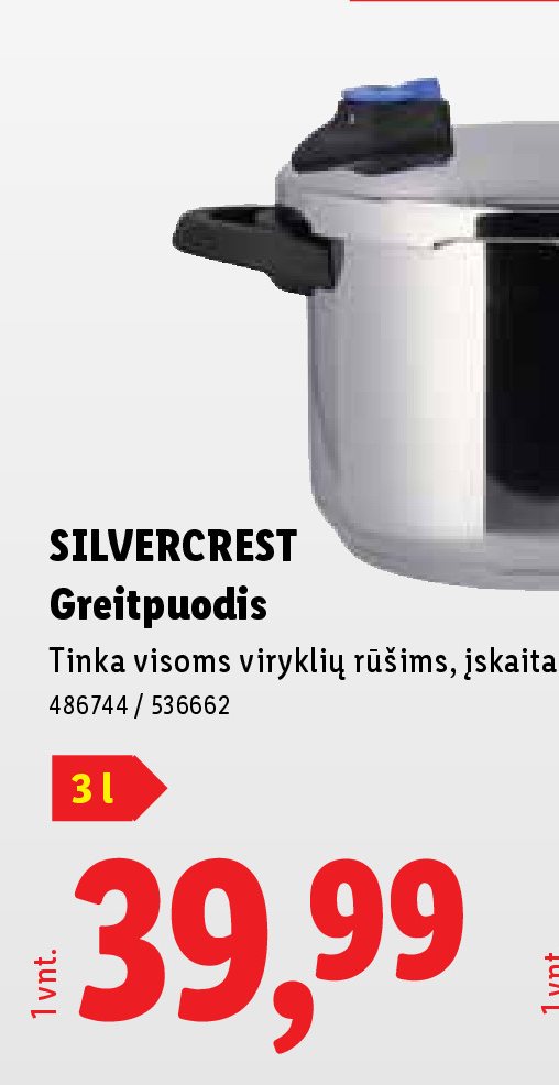 SILVERCREST Greitpuodis, 3 l