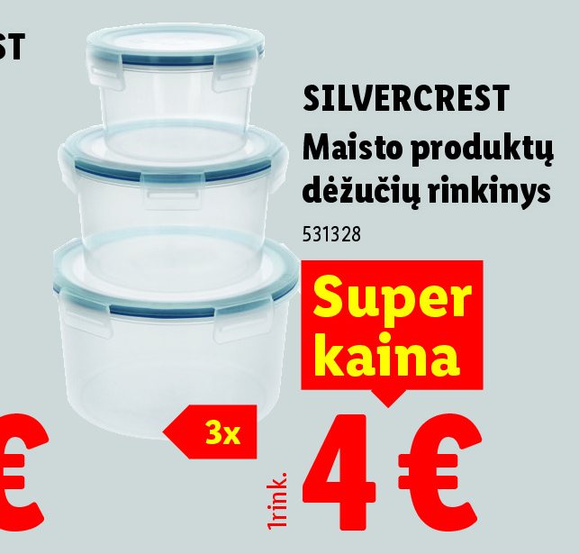 SILVERCREST Maisto produktų dėžučių rinkinys