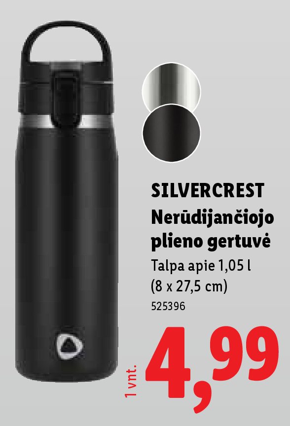 SILVERCREST Nerūdijančiojo plieno gertuvė