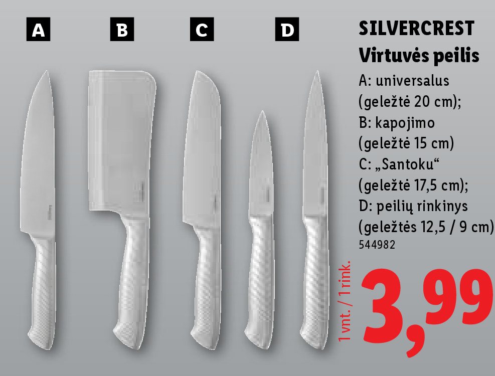 SILVERCREST Virtuvės peilis