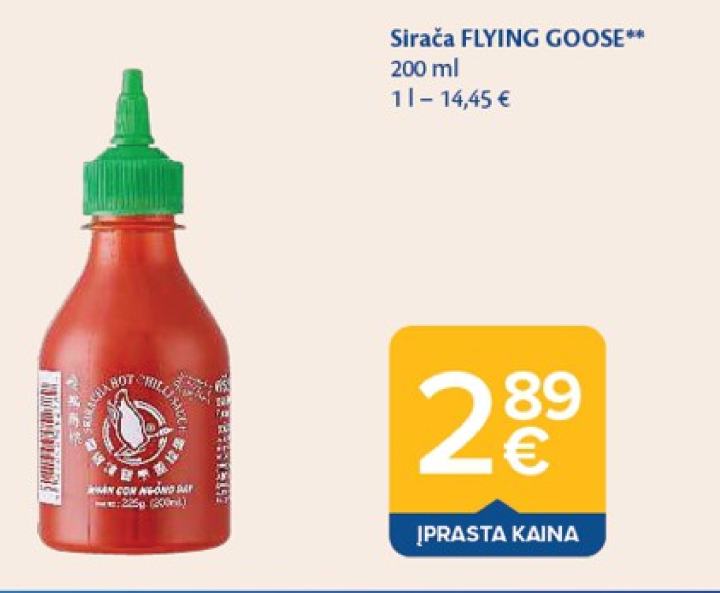 Sirača FLYING GOOSE, 200 ml