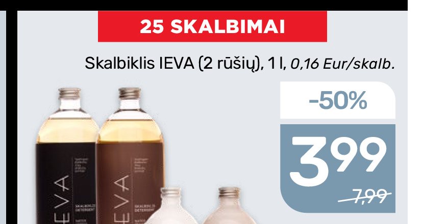 Skalbiklis IEVA, 1 l