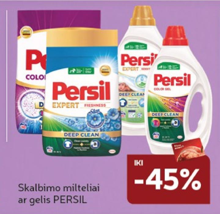 Skalbimo milteliai ar gelis PERSIL