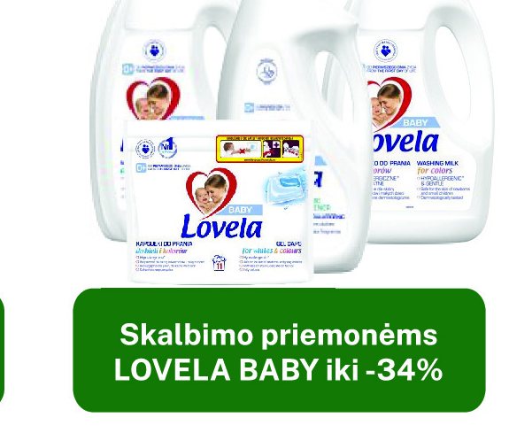 Skalbimo priemonėms LOVELA BABY