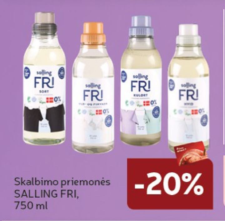 Skalbimo priemonės SALLING FRI, 750 ml