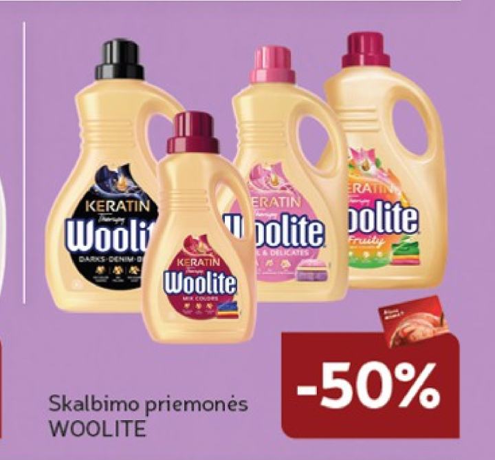 Skalbimo priemonės WOOLITE