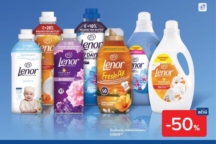 Skalbinių minkštikliams LENOR