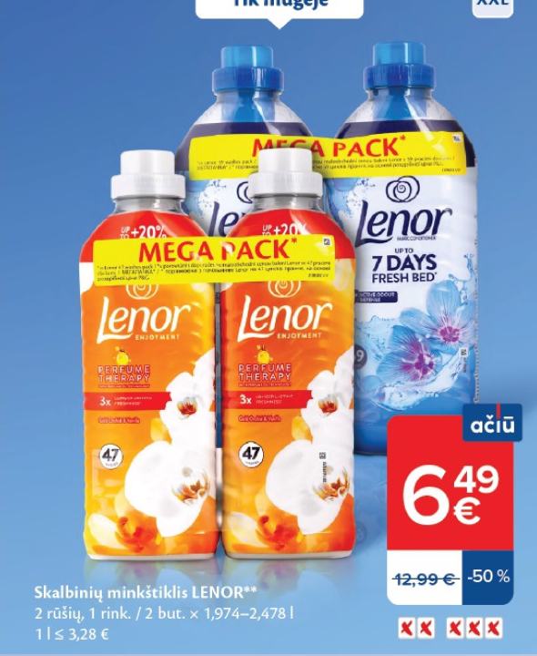 Skalbinių minkštiklis LENOR, 1 rink.