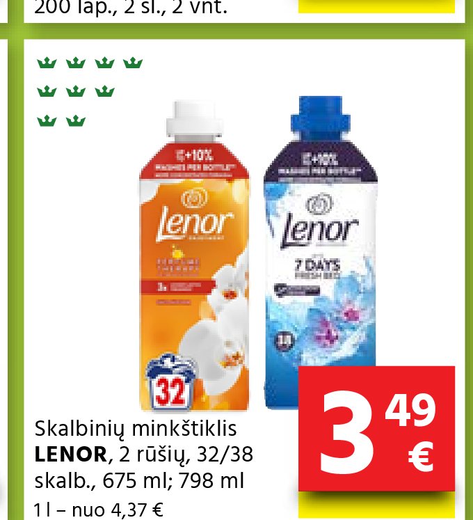 Skalbinių minkštiklis LENOR, 38 skalb.