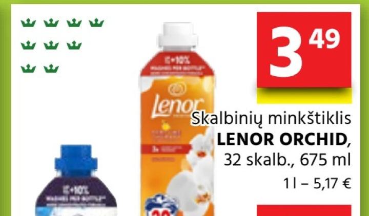 Skalbinių minkštiklis LENOR ORCHID, 32 skalb.