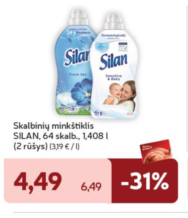 Skalbinių minkštiklis SILAN, 64 skalb.