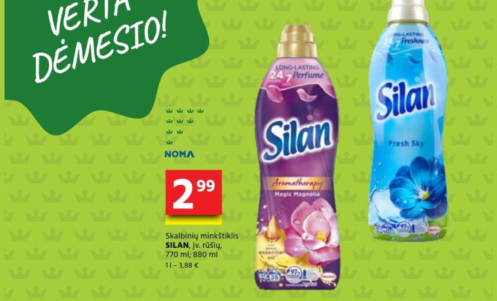 Skalbinių minkštiklis SILAN, 770 ml