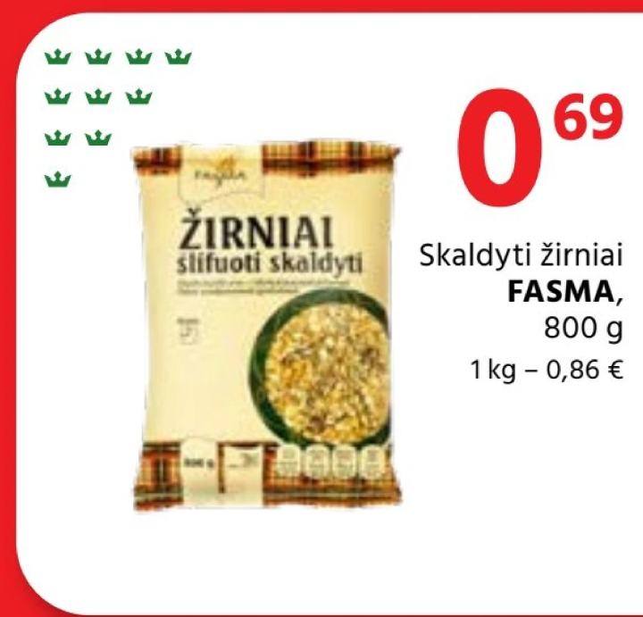 Skaldyti žirniai FASMA, 800 g