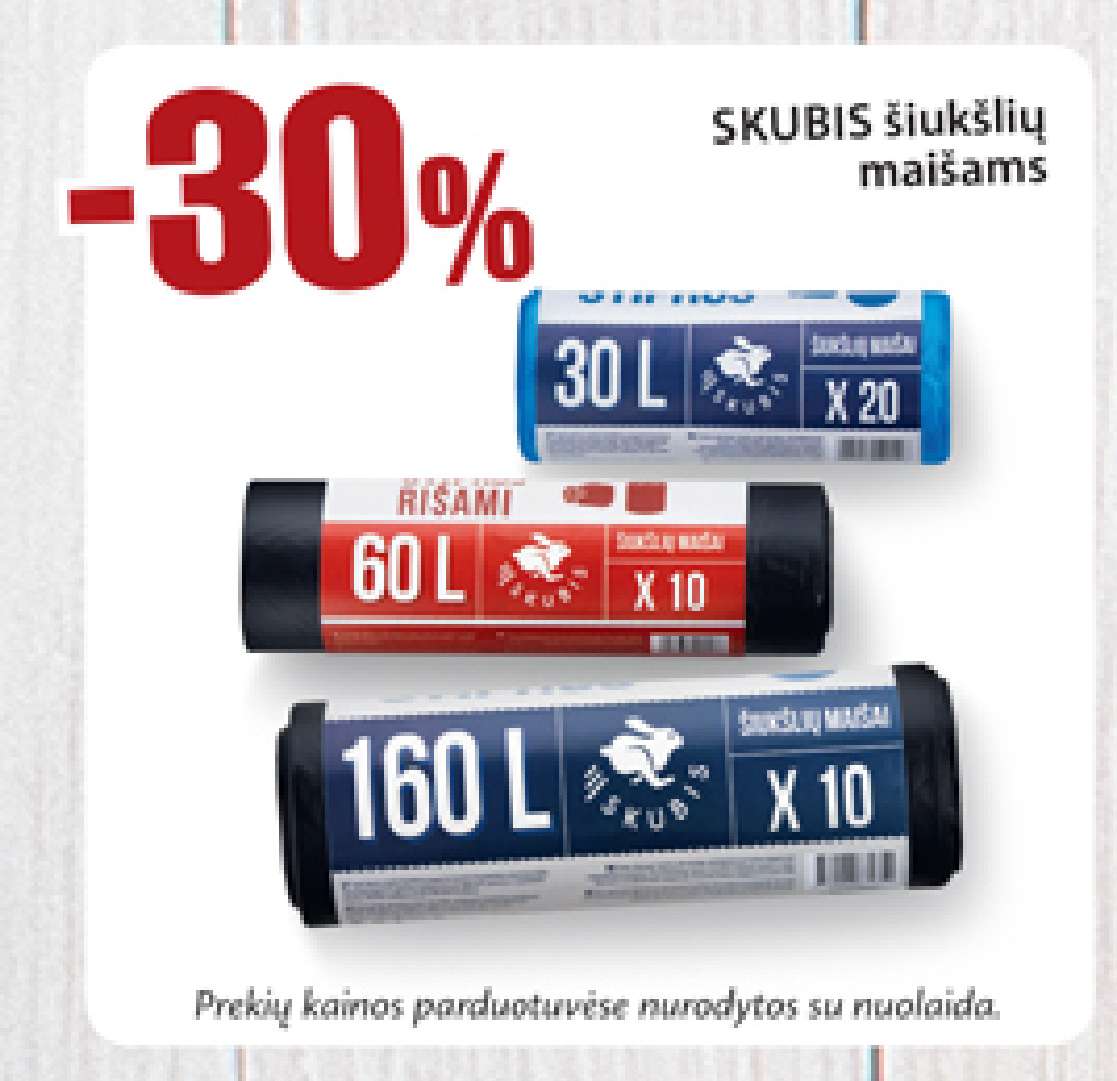 SKUBIS šiukšlių maišams