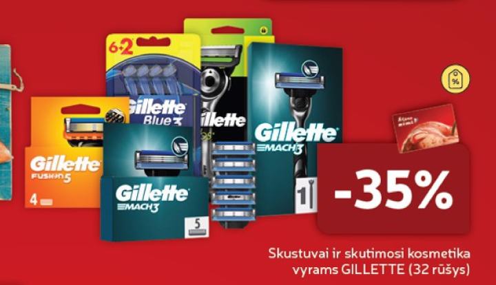 Skustuvai ir skutimosi kosmetika vyrams GILLETTE